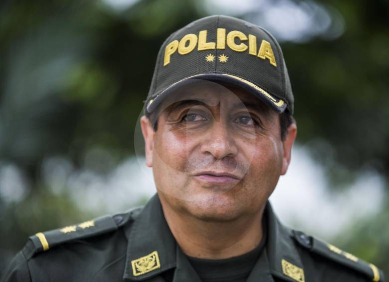 El General Tibaduiza de la Policía. FOTO Julio César Herrera 