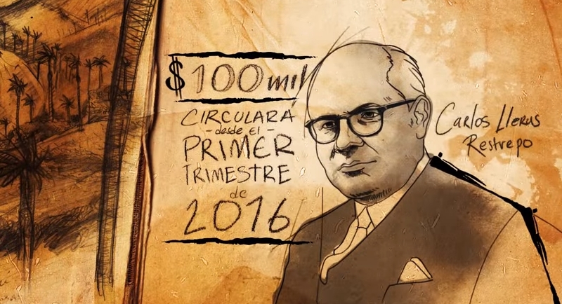 El billete de $100.000 pesos tendrá como imágen a Carlos Lleras Restrepo, se desconocen otros detalles. FOTO Banco de la República