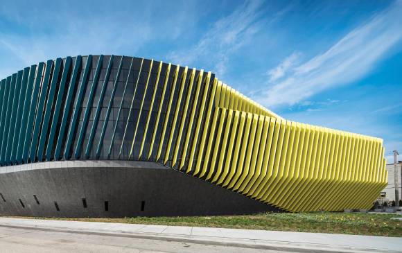 La megaestructura, diseñada por la firma de Juan Gabriel Moreno, rompe esquemas preconcebidos sobre entornos académicos. El edificio ya es un icono de la universidad. FOTO Cortesía JGMA