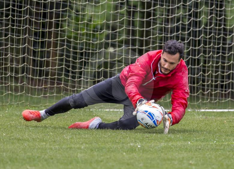 David González, arquero del Medellín, confía en el repunte del equipo desde el domingo en el clásico. FOTO Juan A. Sánchez