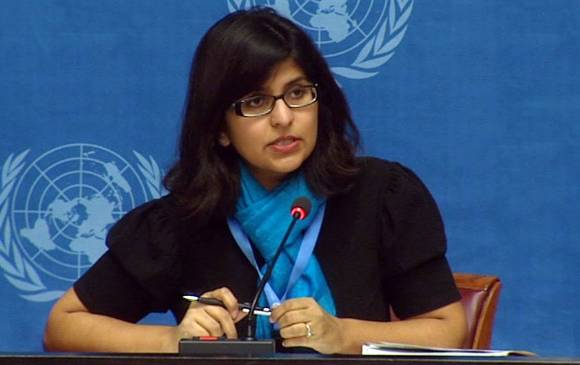 Ravina Shamdasani, portavoz de la Oficina del Alto Comisionado de naciones Unidas para los Refugiados. FOTO: ONU