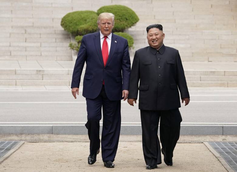 Trump hace historia con su breve paso por Corea del Norte. Foto: REUTERS