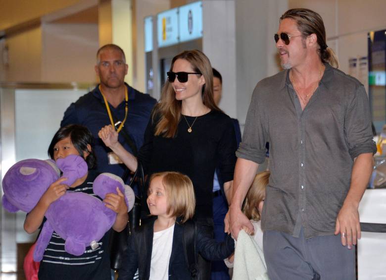 Jolie pidió el martes el divorcio a Pitt y solicitó la custodia legal de los seis hijos que tiene la pareja: tres adoptados -Maddox (Camboya), Pax (Vietnam) y Zahara (Etiopía)- y tres biológicos -Shiloh y los gemelos Knox y Vivienne-. FOTO AFP