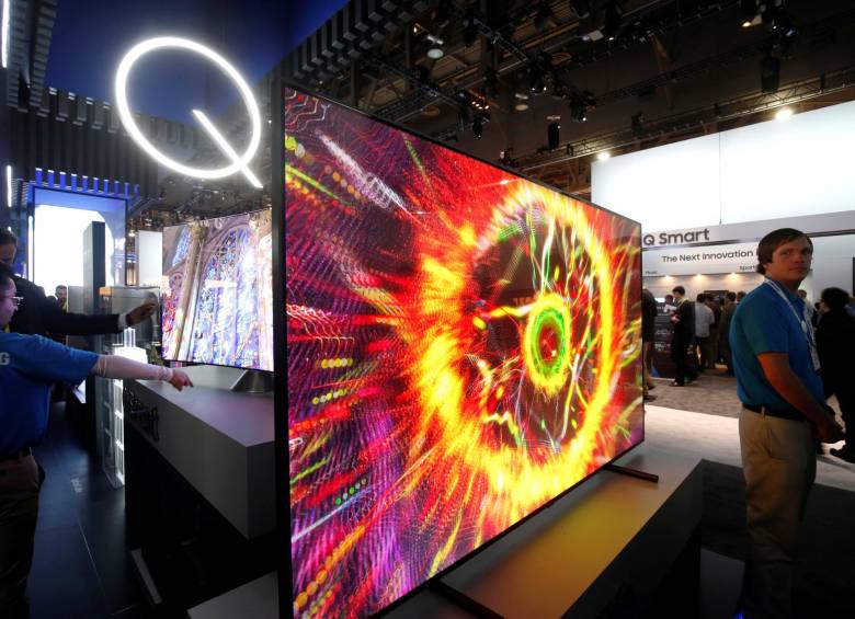Los modelos presentados por las marcas surcoreanas Samsung y LG fueron los más comentados durante los días del CES. Sony y Panasonic también tuvieron sus lanzamientos. FOTO reuters.