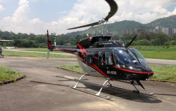 Este uno de los helicópteros de la flotilla comercial de Helifly. FOTO: tomada de la página oficial de la empresa.