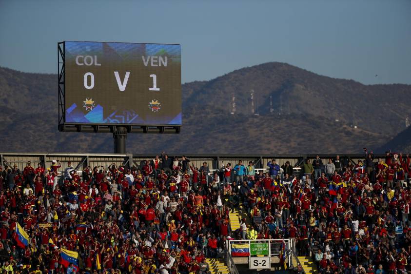 12.387 espectadores presenciaron el partido en el estadio El Teniente, de Rancagua. FOTO COLPRENSA
