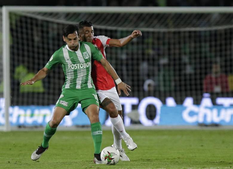 Alberto “Tino” Costa fue otro de los jugadores que no estuvo en el nivel habitual en el partido ante Santa Fe. FOTO colprensa