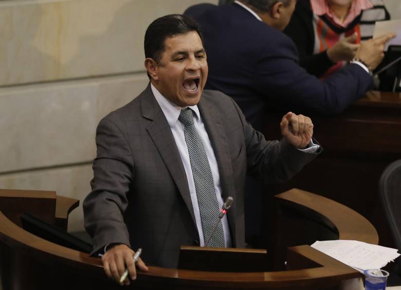 Jorge Iván Ospina en una plenaria en 2017 sobre la Jurisdicción Especial para la Paz. Foto: Colprensa