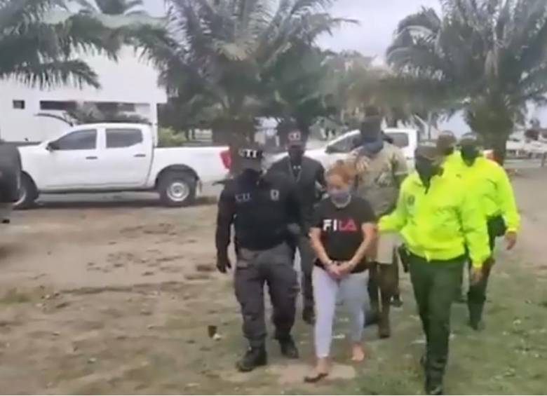 Así fue la detención de los cuatro sospechosos. FOTO: VIDEO FISCALÍA