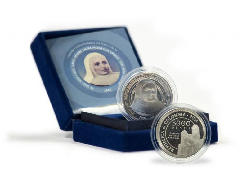 La moneda con estuche cuesta 14.000 pesos. FOTO ARCHIVO BANCO DE LA REPÚBLICA