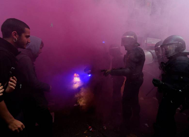 Protestas en Barcelona tras detención de Puigdemont