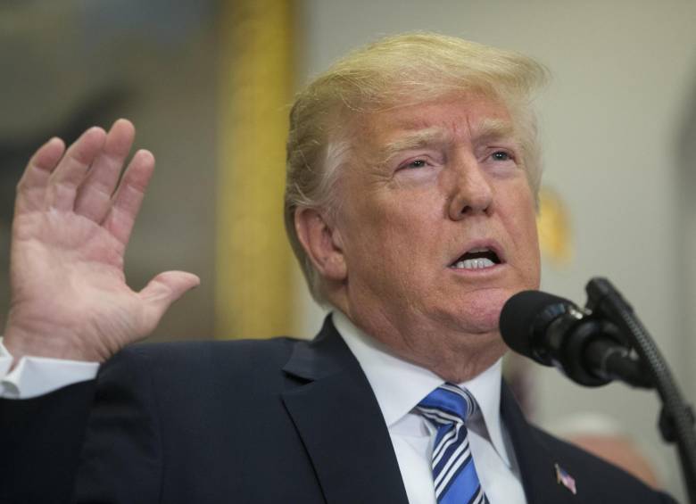 El presidente de Estados Unidos, Donald Trump vendrá al país en donde se discutirá la agenda bilateral entre las dos naciones. FOTO EFE 