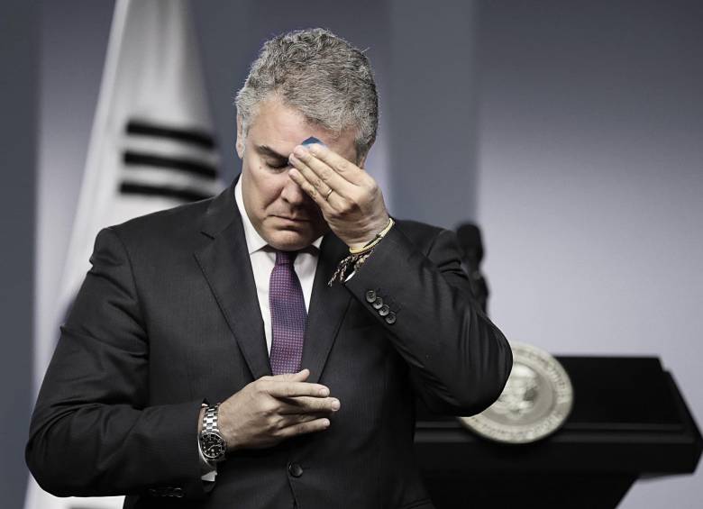 El presidente Iván Duque ha tenido que enfrentar tensiones políticas después de las elecciones. Sus cambios en el equipo y las decisiones venideras reflejarán la identidad del Gobierno de aquí en adelante. FOTO colprensa