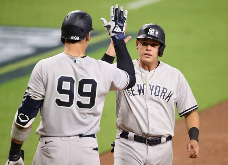 Urshela estuvo bien en la parte defensiva de los Yanquis en el cuarto juego ante Rayados. FOTO: AFP