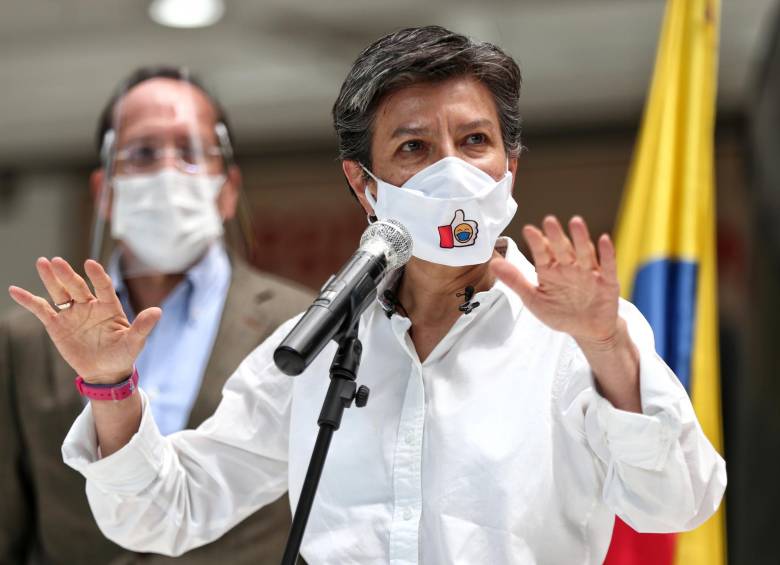 Imagen de referencia de la alcaldesa de Bogotá, Claudia López, quién manifestó la ayuda de la capital para enfrentar la alerta roja en Antioquia. FOTO: COLPRENSA