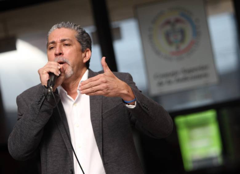 Freddy Machado, presidente de Asonal Judicial, anunció que los empleados de la Rama Judicial, regresarán al paro. FOTO COLPRENSA
