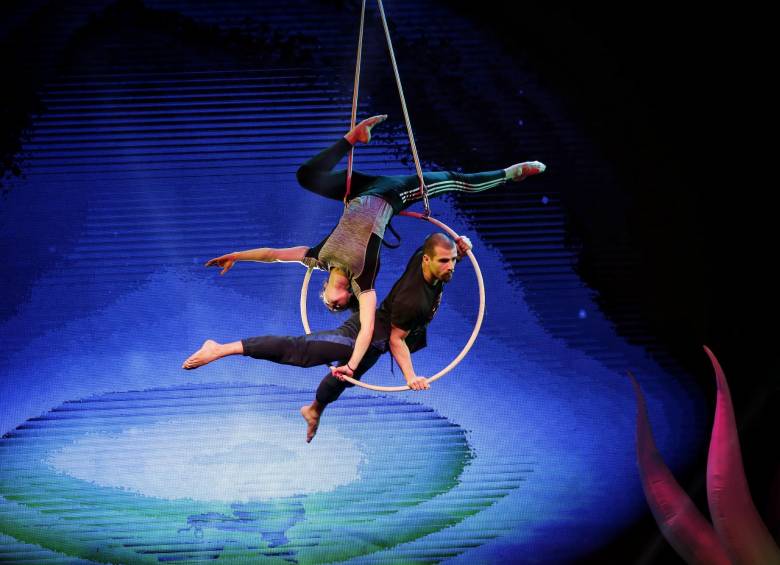 La obra Underwater Bubble Show se presentó en el Teatro Joger Eliecer Gaitán. FOTOs Colprensa