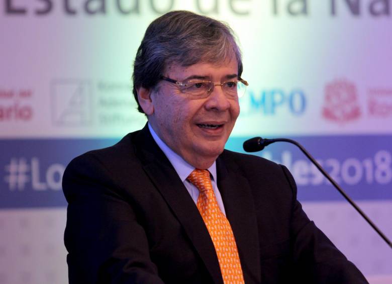 El canciller colombiano Carlos Holmes Trujillo anunció el retiro de Colombia de Unasur. FOTO: Colprensa