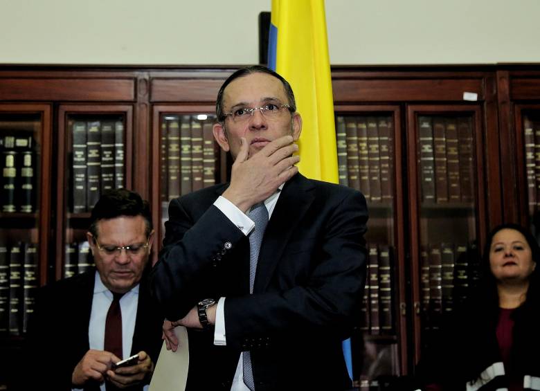 El presidente del Congreso ofreció una rueda de prensa FOTO COLPRENSA
