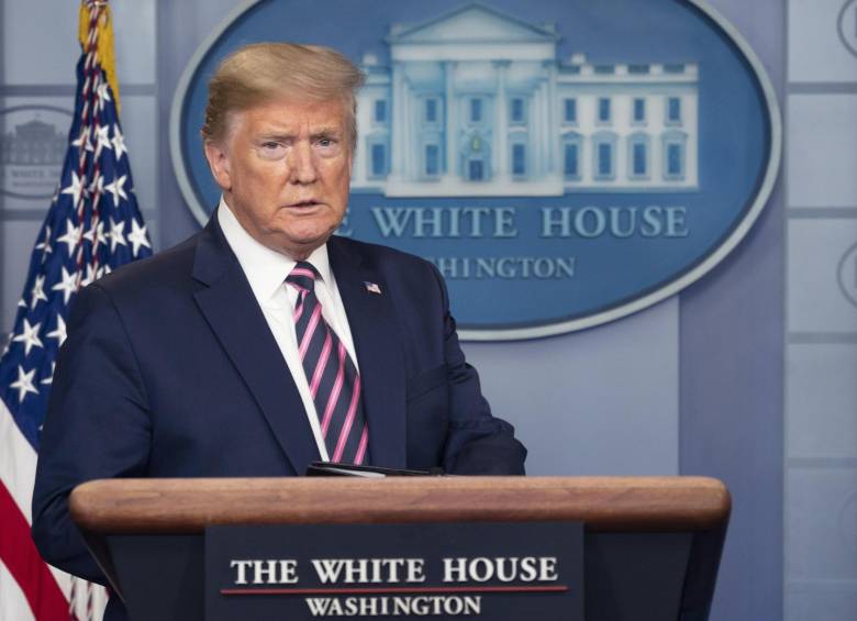 El viernes Trump salió a decir que el comentario fue una trampa a la prensa. FOTO EFE