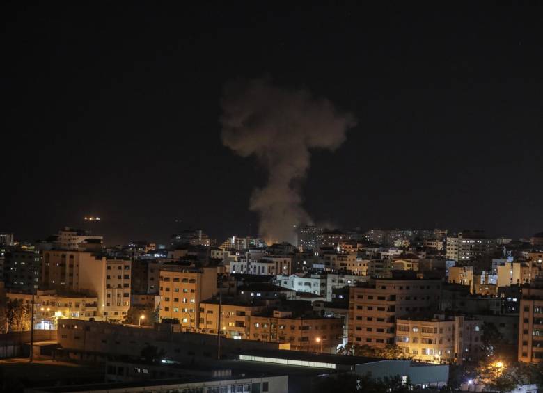 Bombardeos en la Franja de Gaza. FOTO: EFE
