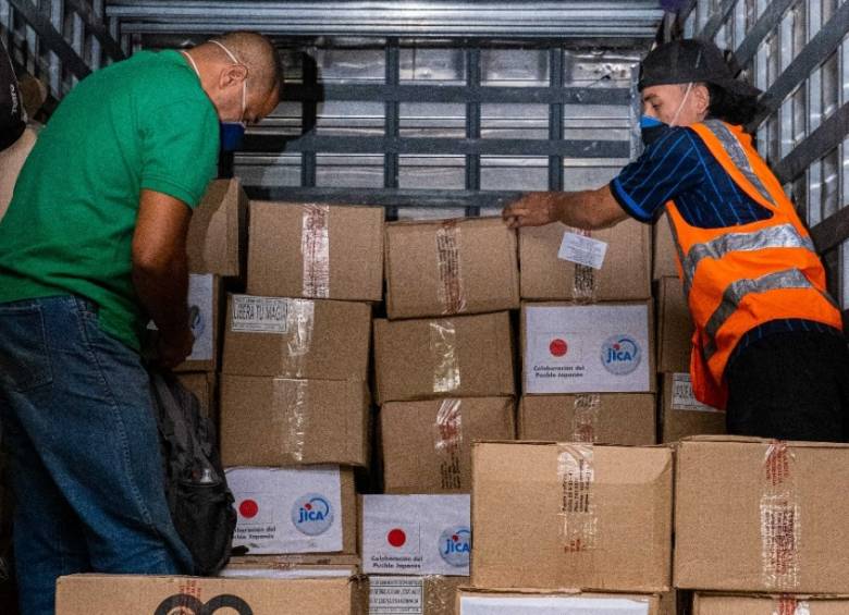La donación consistió en 15.000 elementos de protección. Foto: Cortesía