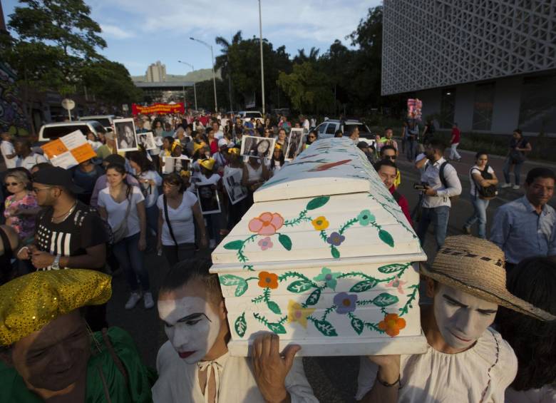 Así transcurrió la marcha por los líderes en Medellín