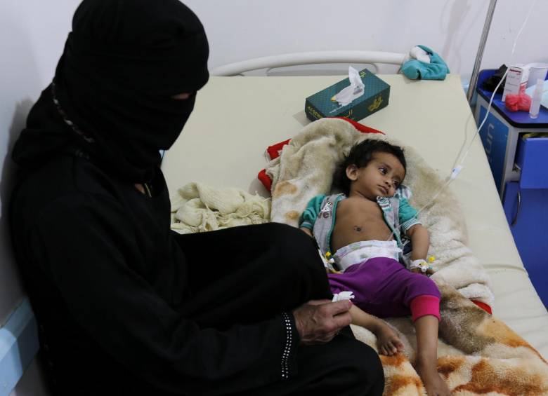 La epidemia de cólera en Yemen ha provocado 41.000 infecciones nuevas cada semana. Foto: AFP 