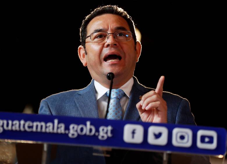 El presidente de Guatemala, Jimmy Morales. FOTO: EFE