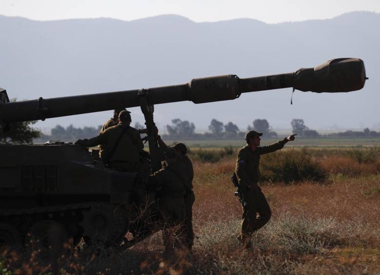 Tropas israelitas en la frontera norte, cerca del Líbano. Foto: EFE