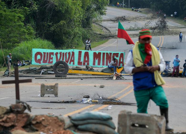 Los bloqueos en la vía Panamericana cumplen una semana. FOTO AFP