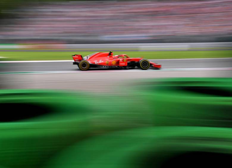 Kimi Raikkonen en la vuelta de este sábado. FOTO AFP
