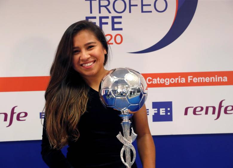 Leicy Santos, jugadora del Atlético de Madrid. FOTO EFE