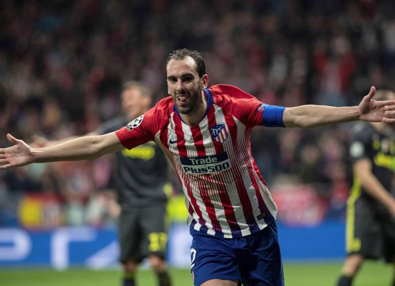 Diego Godín, autor de uno de los dos goles del Atlético ante Juventus en los octavos de la Champions. FOTO EFE