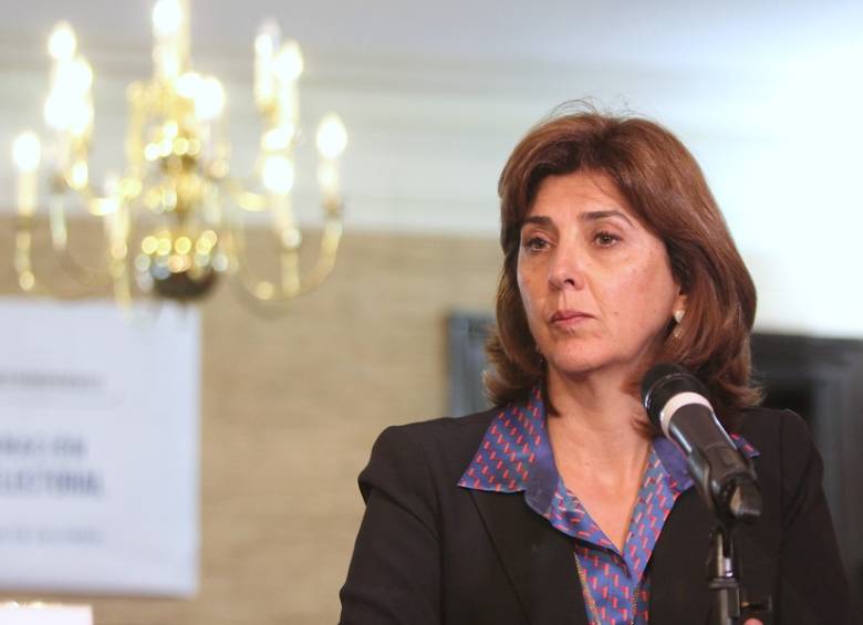 Canciller colombiana, María Ángela Holguín. FOTO COLPRENSA