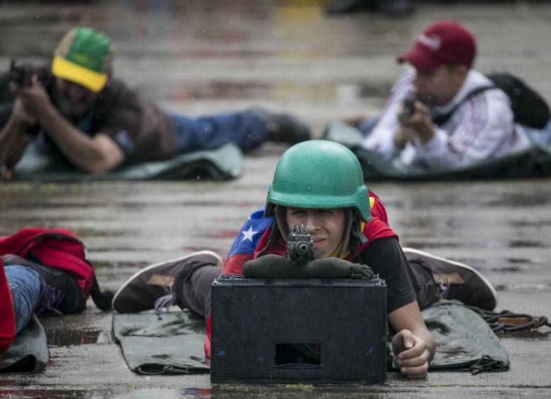 Fotografía del ejercicio militar llevado a cabo el sábado 26 de agosto en Venezuela. FOTO EFE
