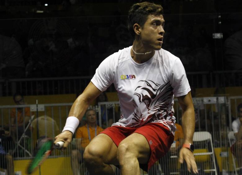 Miguel Ángel Rodríguez en acción durante el Panamericano, en el que ganó medalla de oro en individual. FOTO colprensa