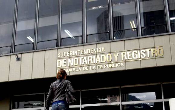 Foto: Superintendencia de Notariado y Registro.