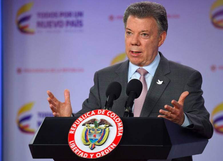 Las declaraciones fueron hechas por el presidente Santos este martes. FOTO Colprensa
