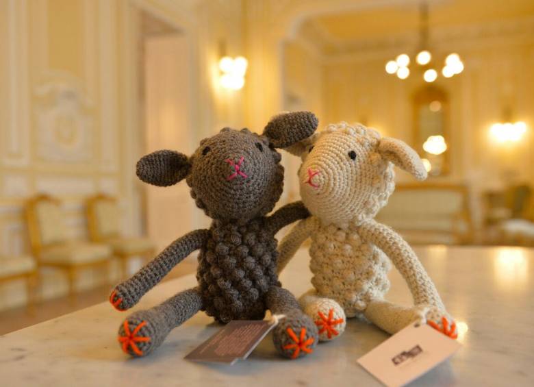 Estas ovejas fueron el regalo para la princesa Carlota. Foto Cortesía Presidencia