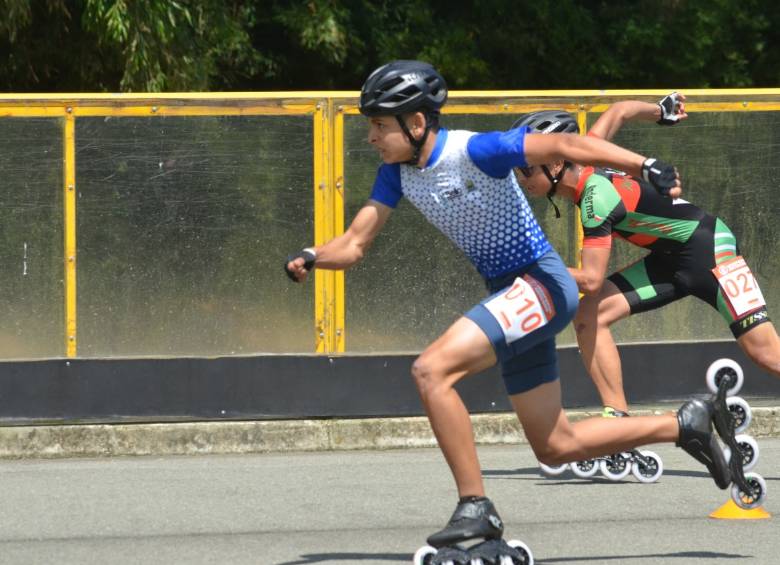 Andrés Felipe Arboleda, patinador de Bello, fue el rey de esta disciplina en los Juegos Departamentales. Ganó las seis medallas de oro que había en disputa entre los varones. FOTO cortesía-bello