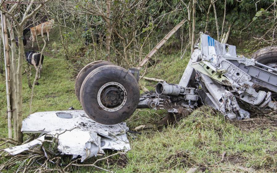 El accidente del avión de Lamia ocurrió en Cerro Gordo. Foto: Robinson Sáenz Vargas