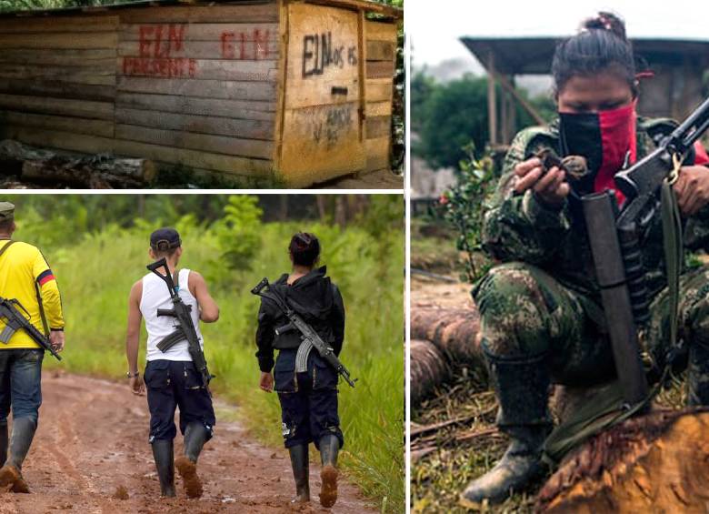 Estas son las tres fotos que, según Duque, eran en Venezuela, pero que en realidad eran en Colombia. FOTO Agencias e Inteligencia Militar