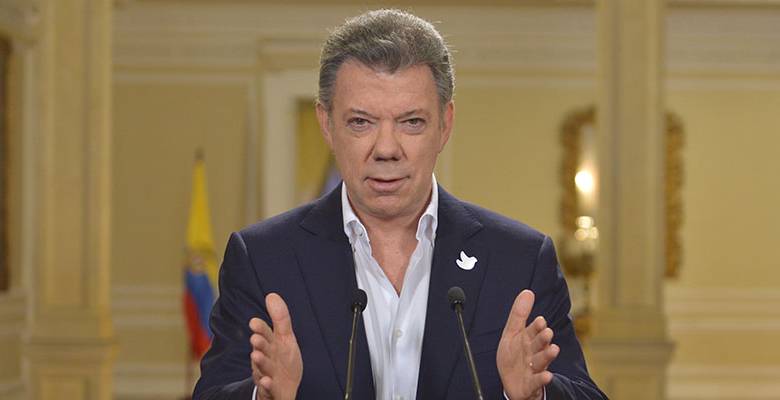 Juan Manuel Santos en alocución presidencial se refirió al descescalamiento del conflicto. Foto Cortesía Presidencia