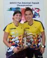 Catalina Peláez y Miguel Ángel Rodríguez campeónes panamericanos. FOTO ARCHIVO EC