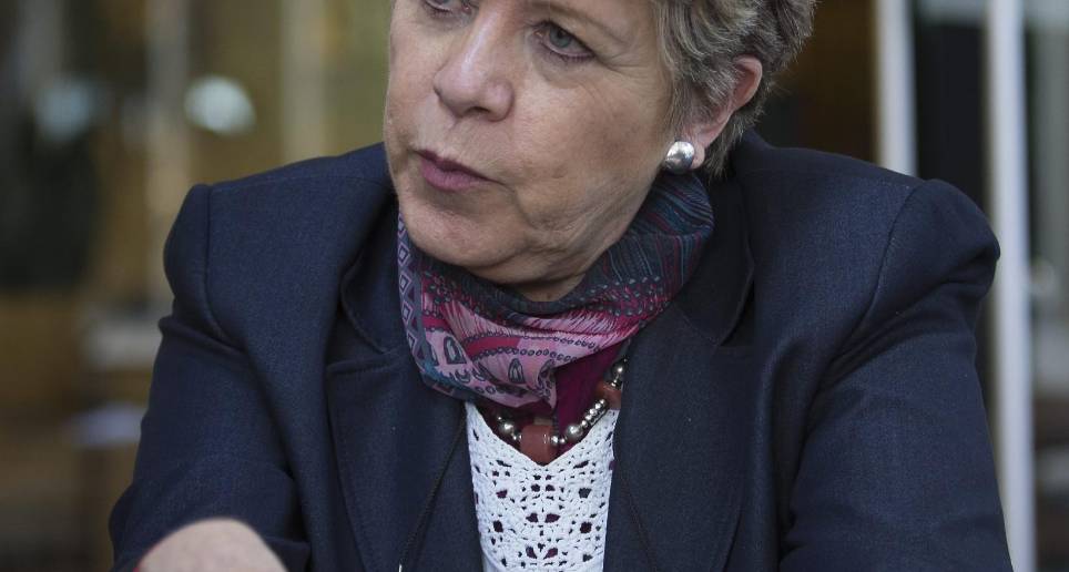 La mexicana Alicia Bárcena Ibarra, secretaria Ejecutiva de la Comisión Económica para América Latina y el Caribe (Cepal), estuvo en Medellín como invitada a la cita regional del WEF. FOTO D. Zuluaga