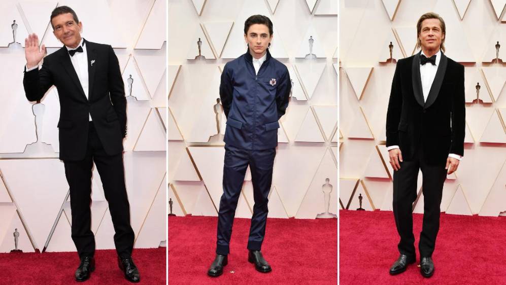 Moda masculina con Antonio Banderas, Timothée Chalamet y Brad Pitt. FOTOS AFP