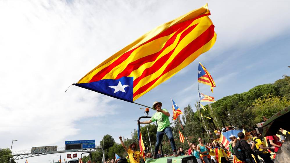 La peor parte de la decisión del Tribunal Supremo la llevó el exnúmero dos del gobierno separatista, Oriol Junqueras, condenado a 13 años por sedición y malversación. FOTO Reuters