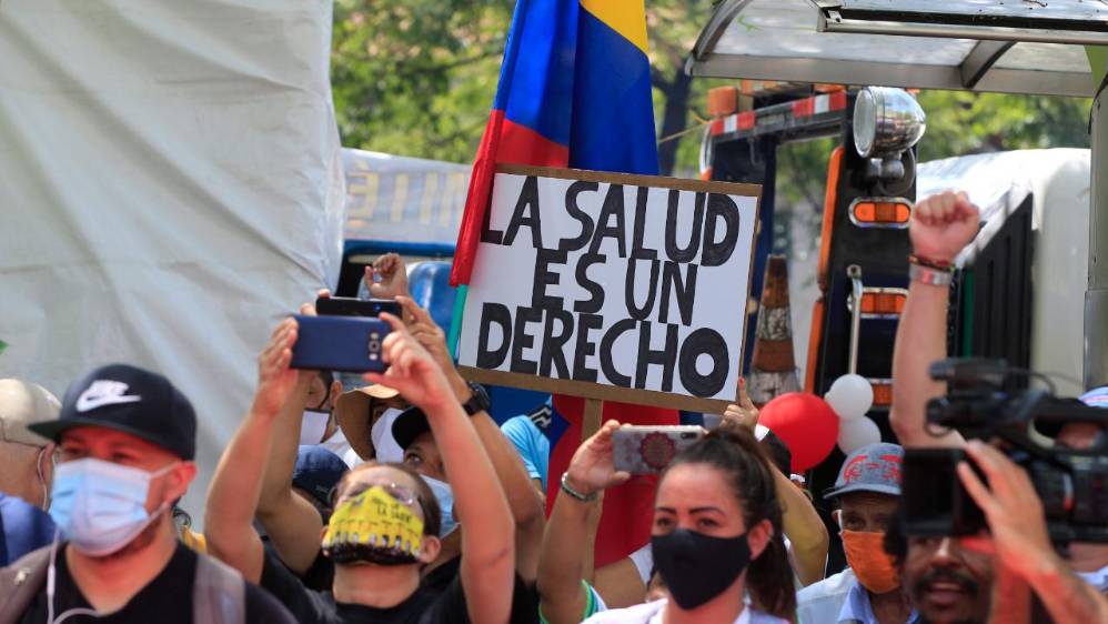Marchas del 21 de octubre en Medellín. FOTO JUAN ANTONIO SÁNCHEZ
